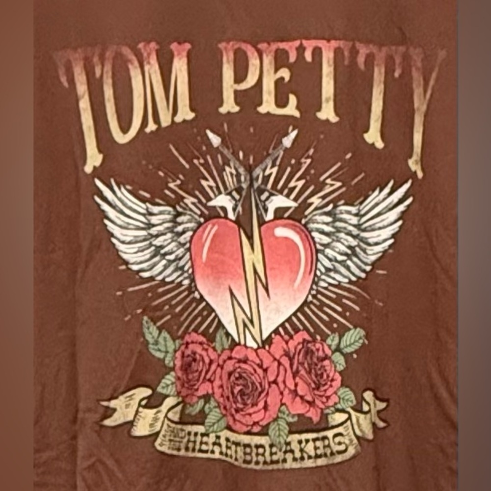 Tom Petty & the Heartbreakers Brown T-shirt - Picture 4 of 7